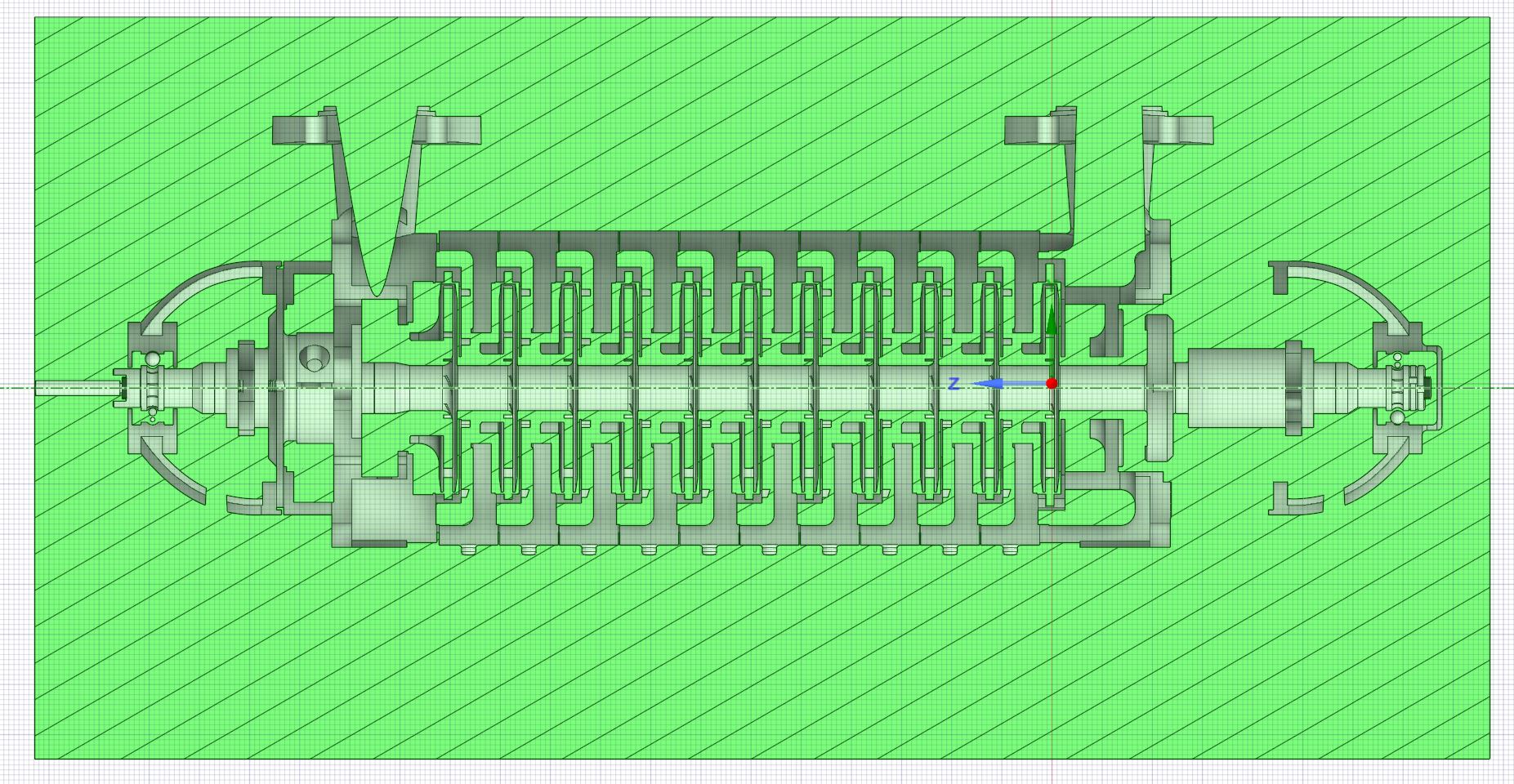多级离心泵流体域抽取方法1